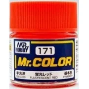 Mr Hobby -Gunze Mr. Color (10 ml) Fluorescent Red - Mr Hobby - Gunz...