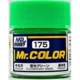 Mr Hobby -Gunze Mr. Color (10 ml) Fluorescent Green - Mr Hobby - Gu...