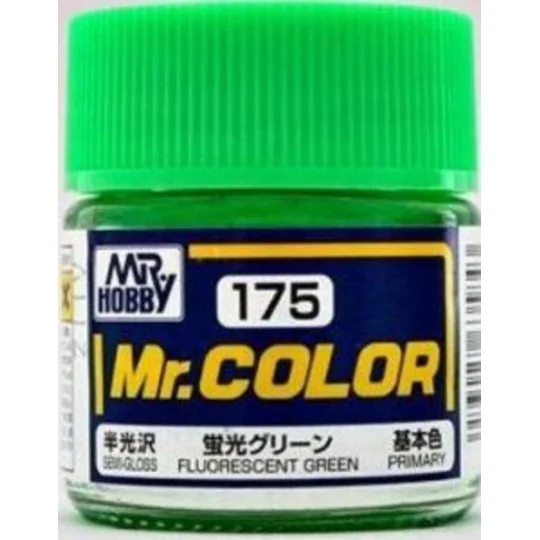Mr Hobby -Gunze Mr. Color (10 ml) Fluorescent Green - Mr Hobby - Gu...