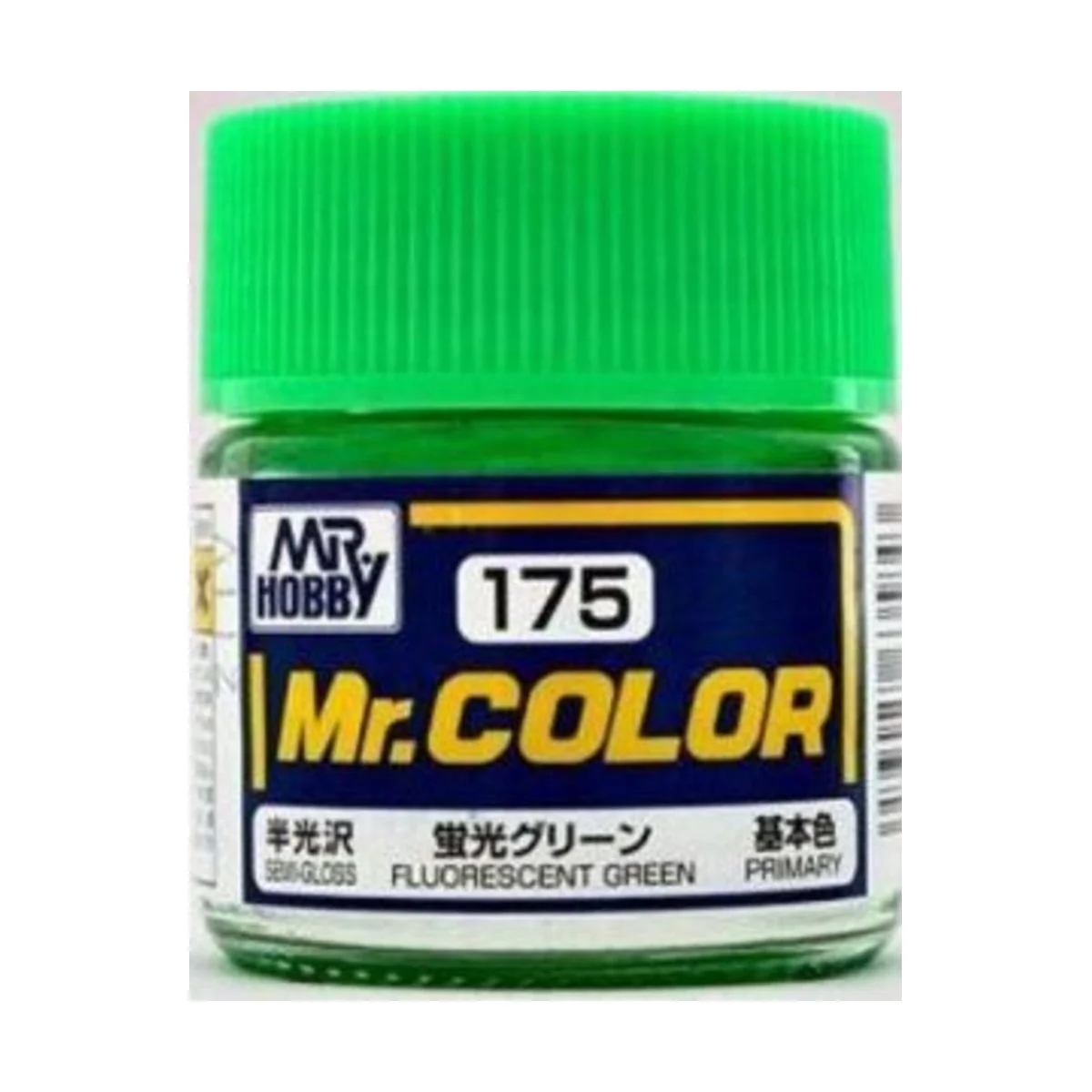 Mr Hobby -Gunze Mr. Color (10 ml) Fluorescent Green - Mr Hobby - Gu...