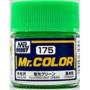 Mr Hobby -Gunze Mr. Color (10 ml) Fluorescent Green - Mr Hobby - Gu...