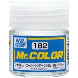 Mr Hobby -Gunze Mr. Color (10 ml) Flat Clear - Mr Hobby - Gunze C-182