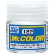 Mr Hobby -Gunze Mr. Color (10 ml) Flat Clear - Mr Hobby - Gunze C-182