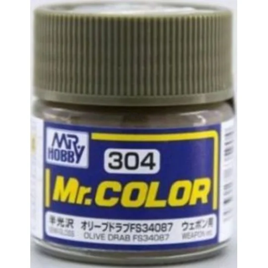 Mr Hobby -Gunze Mr. Color (10 ml) Olive Drab FS34087 - Mr Hobby - G...