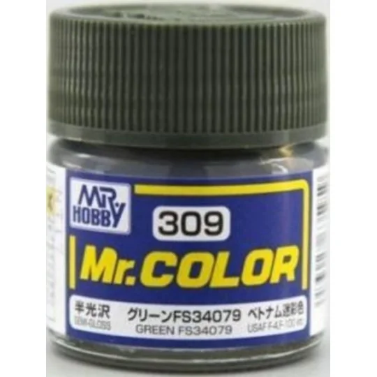 Mr Hobby -Gunze Mr. Color (10 ml) Green FS34079 - Mr Hobby - Gunze ...