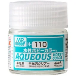 Mr Hobby -Gunze Aqueous Hobby Colors (10 ml) Premium Clear Semi-Glo...