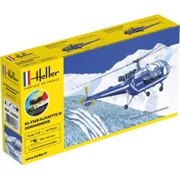 STARTER KIT SA 316 Alouette III Gendarmerie, 1/72 - Heller 56286
