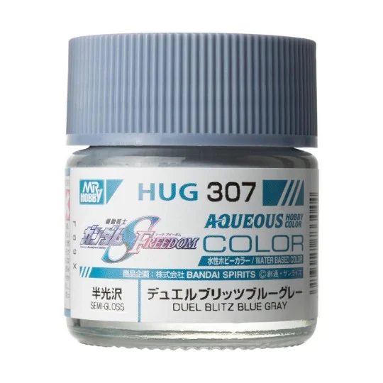 Mr Hobby -Gunze AQUEOUS GUNDAM COLOR (10ml) DUEL BLITZ BLUE GRAY - ...