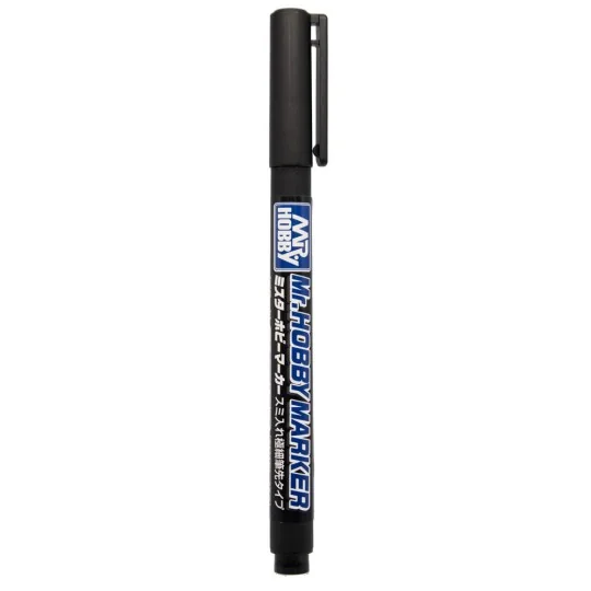 Mr Hobby -Gunze Mr. Hobby Marker Super Fine Tip Brush Pen Black - M...