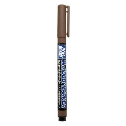 Mr Hobby -Gunze Mr. Hobby Marker Super Fine Tip Brush Pen Brown - M...