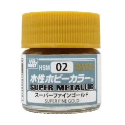 Mr Hobby -Gunze Aquesous Hobby Color Super Metallic (10ml) Super Fi...