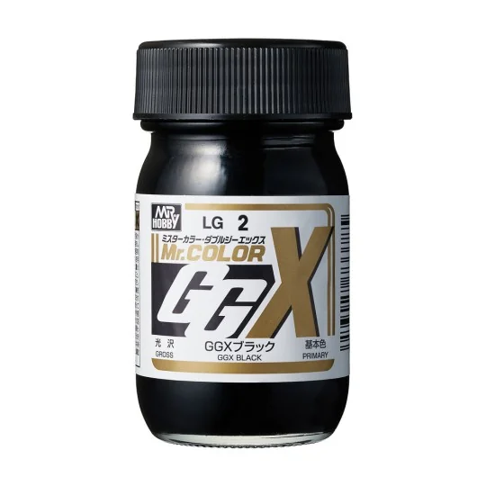 Mr Hobby -Gunze Mr. Color GGX (60ml) Black - Mr Hobby - Gunze LG-002