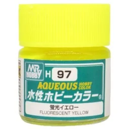 Mr Hobby -Gunze Aqueous Hobby Colors (10 ml) Fluorescent Yellow - M...