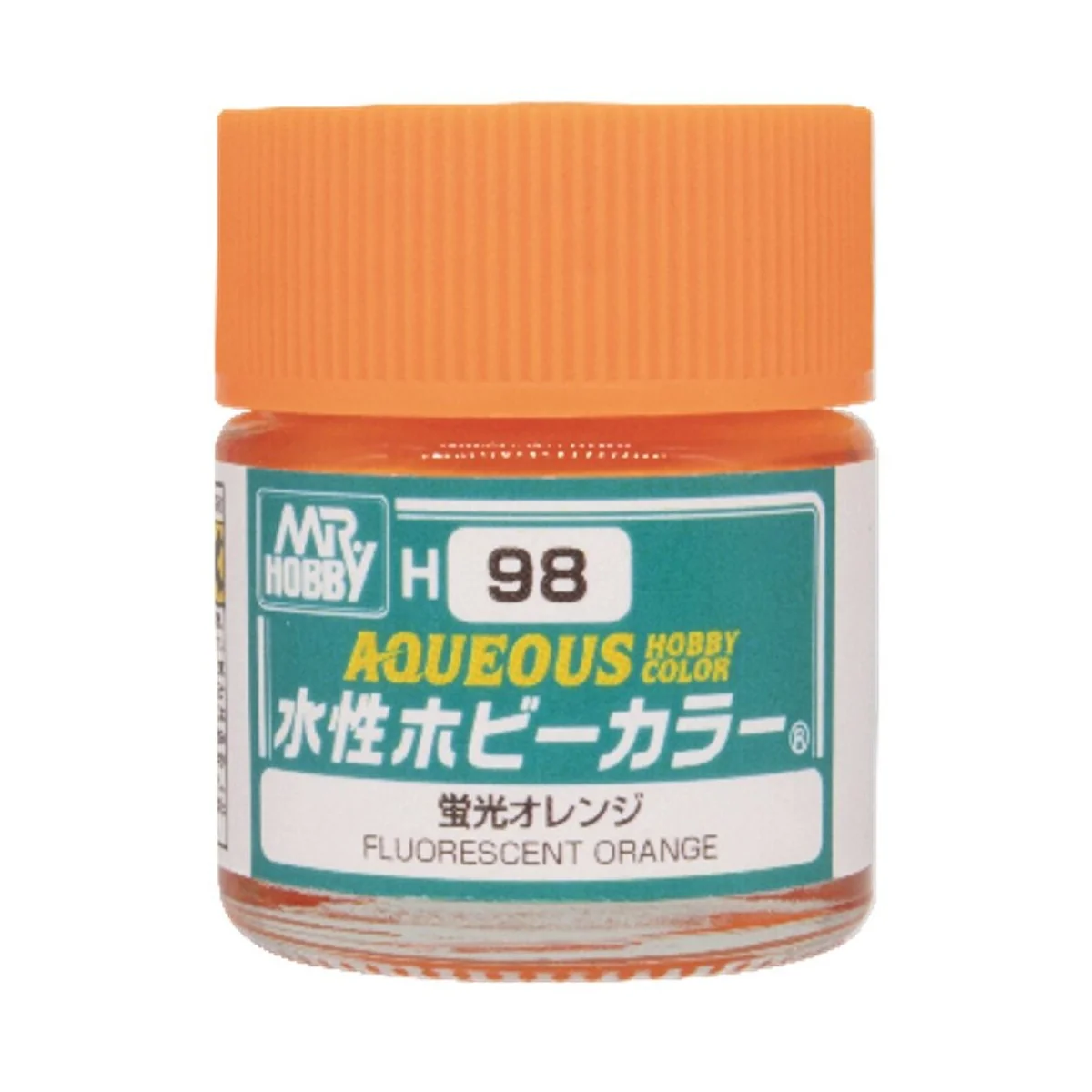 Mr Hobby -Gunze Aqueous Hobby Colors (10 ml) Fluorescent Orange - M...