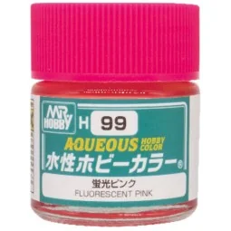 Mr Hobby -Gunze Aqueous Hobby Colors (10 ml) Fluorescent Pink - Mr ...