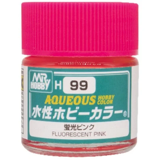 Mr Hobby -Gunze Aqueous Hobby Colors (10 ml) Fluorescent Pink - Mr ...