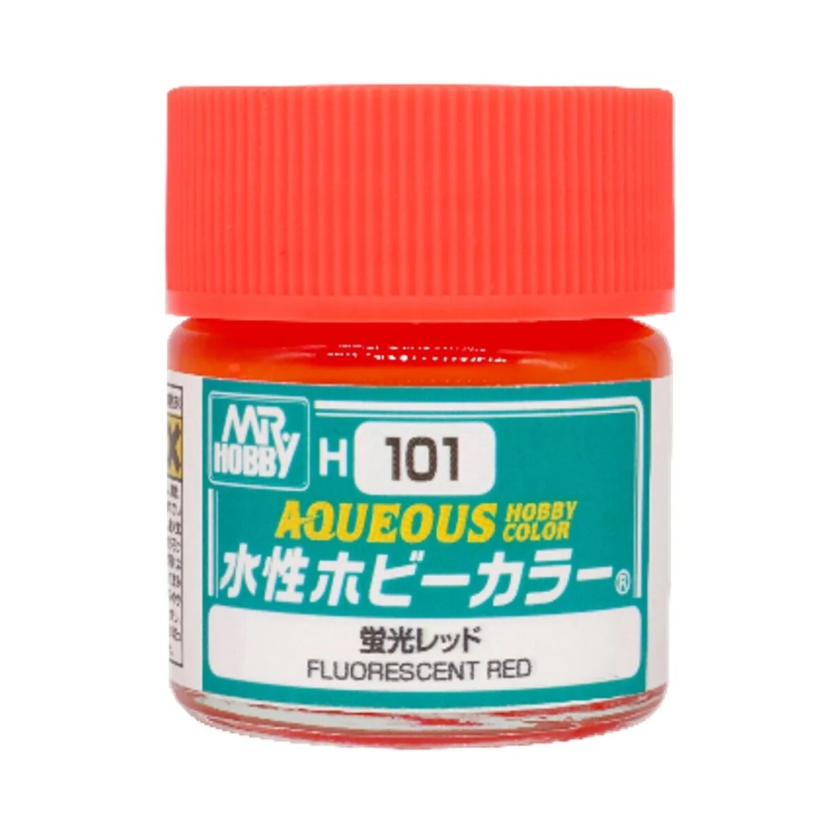 Mr Hobby -Gunze Aqueous Hobby Colors (10 ml) Fluorescent Red - Mr H...