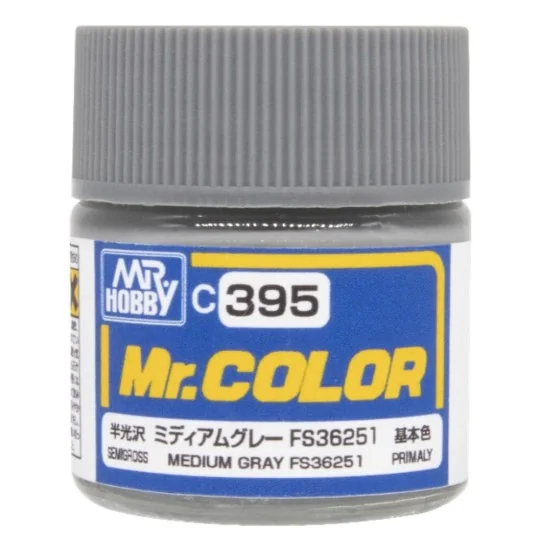Mr Hobby -Gunze Mr. Color (10 ml) Medium Gray FS3651 - Mr Hobby - G...
