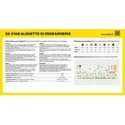 STARTER KIT SA 316 Alouette III Gendarmerie, 1/72 - Heller 56286 STARTER KIT SA 316 Alouette III Gendarmerie, 1/72 - Heller 56286