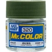 Mr Hobby -Gunze Mr. Color (10 ml) Dark Green - Mr Hobby - Gunze C-320 Mr Hobby -Gunze Mr. Color (10 ml) Dark Green - Mr Hobby - Gunze C-320