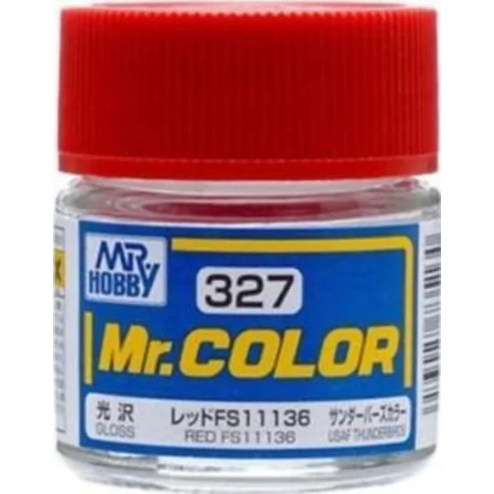 Mr Hobby -Gunze Mr. Color (10 ml) Red FS11136 - Mr Hobby - Gunze C-327