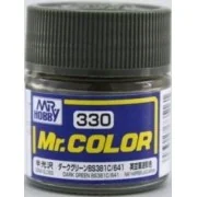 Mr Hobby -Gunze Mr. Color (10 ml) Dark Green BS381C/641 - Mr Hobby ...