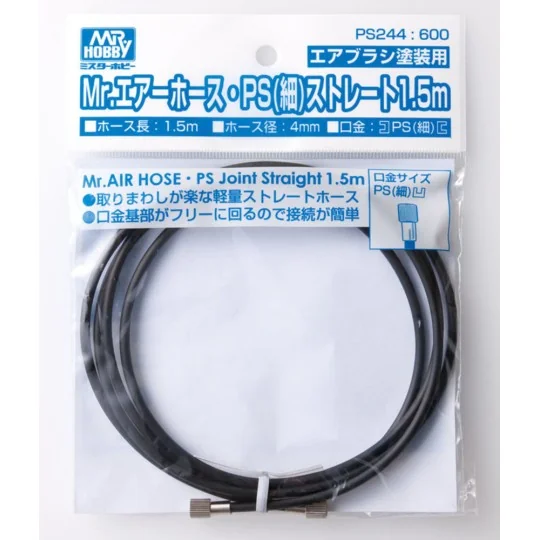 Mr Hobby -Gunze Mr. Air Hose / Ps. Straight 1,5 m - Mr Hobby - Gunz...