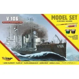 V 106 German WWI Torpedo Ship(Model Set, 1/400 - Mirage Hobby 840064