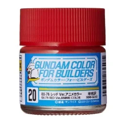 Mr Hobby -Gunze Gundam Color For Builders (10ml) RX-78 RED Ver. - M...