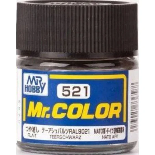 Mr Hobby -Gunze Mr. Color (10 ml) Teerschwarz - Mr Hobby - Gunze C-521
