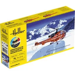 STARTER KIT Alouette III Sécurité Civile, 1/72 - Heller 56289
