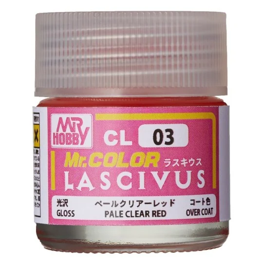 Mr Hobby -Gunze Mr. Color Lascivus (10 ml) Pale Clear Red - Mr Hobb...