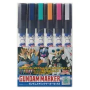 Mr Hobby -Gunze Gundam Metallic Marker Set 2 - Mr Hobby - Gunze GMS...