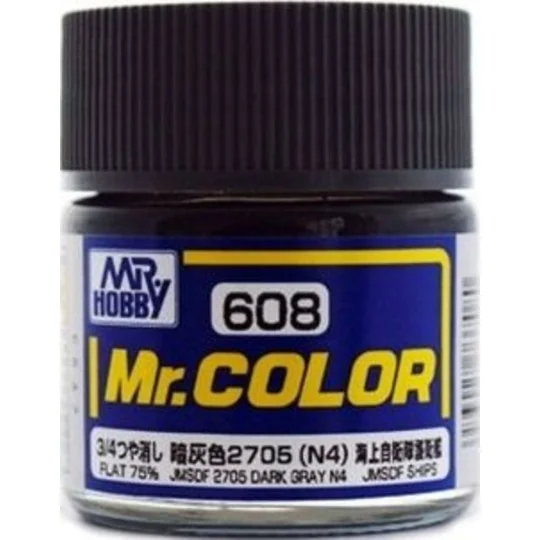 Mr Hobby -Gunze Mr. Color (10 ml) JMSDF 2705 Dark Gray N4 - Mr Hobb...