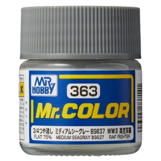 Mr Hobby -Gunze Mr. Color (10 ml) Medium Seagray BS637 - Mr Hobby -...