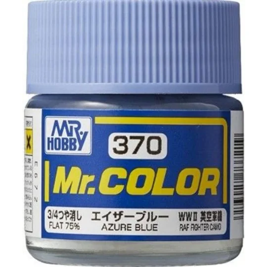 Mr Hobby -Gunze Mr. Color (10 ml) Azure Blue - Mr Hobby - Gunze C-370
