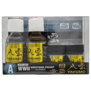 Mr Hobby -Gunze YAKUMO COLOR SET A WWII WESTERN FRONT - Mr Hobby - ...
