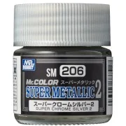 Mr Hobby -Gunze Mr. Color Super Metallic Colors II(10 ml)Super Chro...