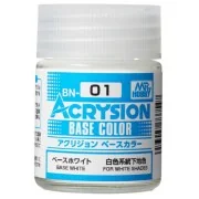 Mr Hobby -Gunze Acrysion Base Color (18 ml) Base White - Mr Hobby -...