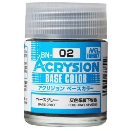 Mr Hobby -Gunze Acrysion Base Color (18 ml) Base Grey - Mr Hobby - ...
