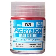 Mr Hobby -Gunze Acrysion Base Color (18 ml) Base Red - Mr Hobby - G...