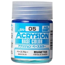Mr Hobby -Gunze Acrysion Base Color (18 ml) Base Blue - Mr Hobby - ...