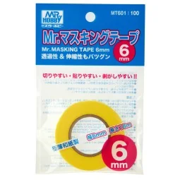 Mr Hobby -Gunze Mr. Masking Tape (6mm) - Mr Hobby - Gunze MT-601