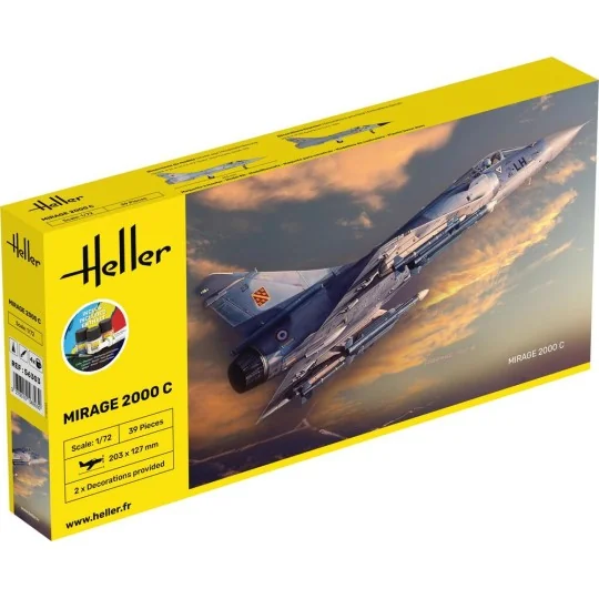 STARTER KIT Mirage 2000 C, 1/72 - Heller 56303 STARTER KIT Mirage 2000 C, 1/72 - Heller 56303