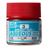 Mr Hobby -Gunze Aqueous Hobby Colors (10 ml) Red - Mr Hobby - Gunze...