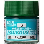 Mr Hobby -Gunze Aqueous Hobby Colors (10 ml) Green - Mr Hobby - Gun...