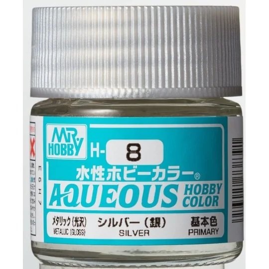 Mr Hobby -Gunze Aqueous Hobby Colors (10 ml) Sliver - Mr Hobby - Gu...