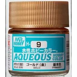 Mr Hobby -Gunze Aqueous Hobby Colors (10 ml) Gold - Mr Hobby - Gunz...