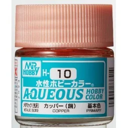 Mr Hobby -Gunze Aqueous Hobby Colors (10 ml) Copper - Mr Hobby - Gu...