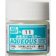 Mr Hobby -Gunze Aqueous Hobby Colors (10 ml) Flat White - Mr Hobby ...